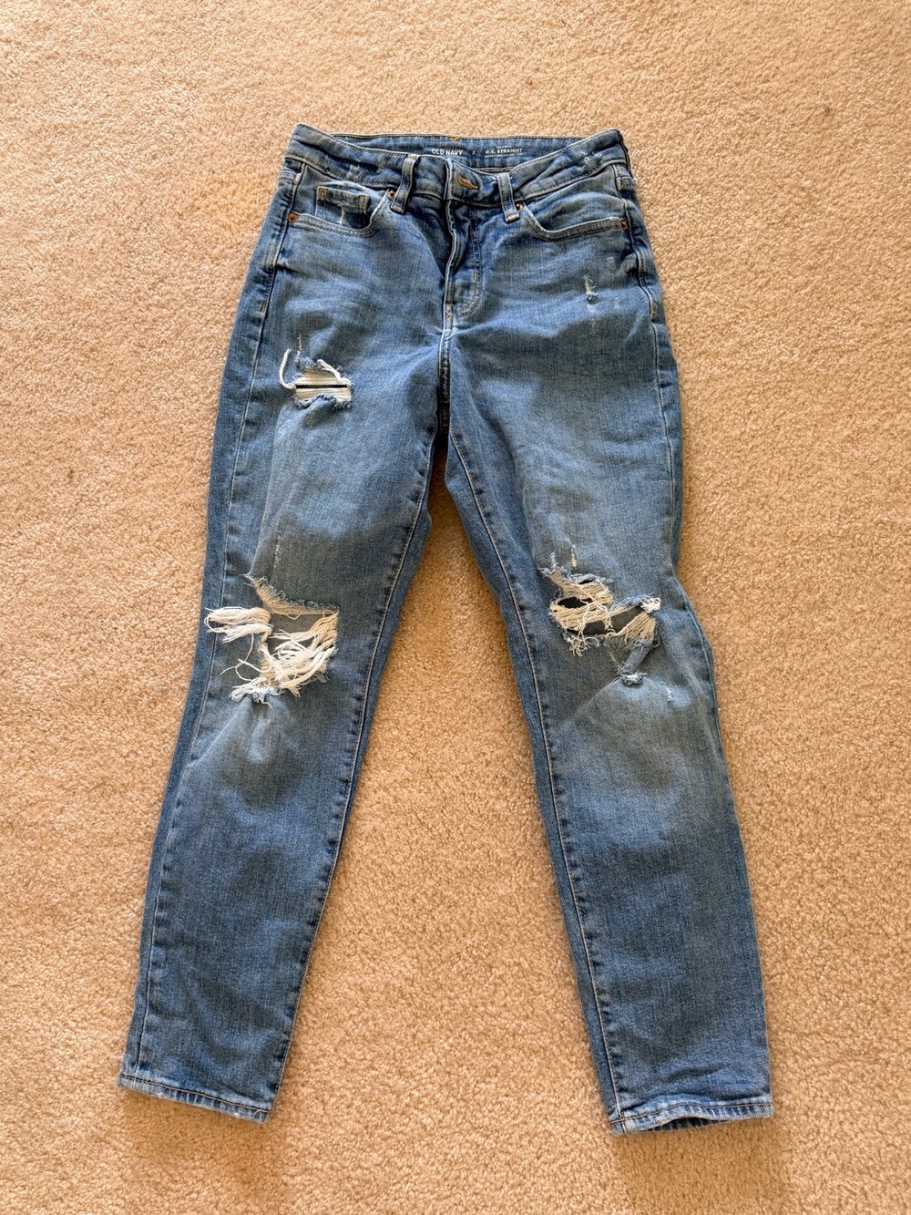 Distressed High-Rise Women’s Jeans Size 2